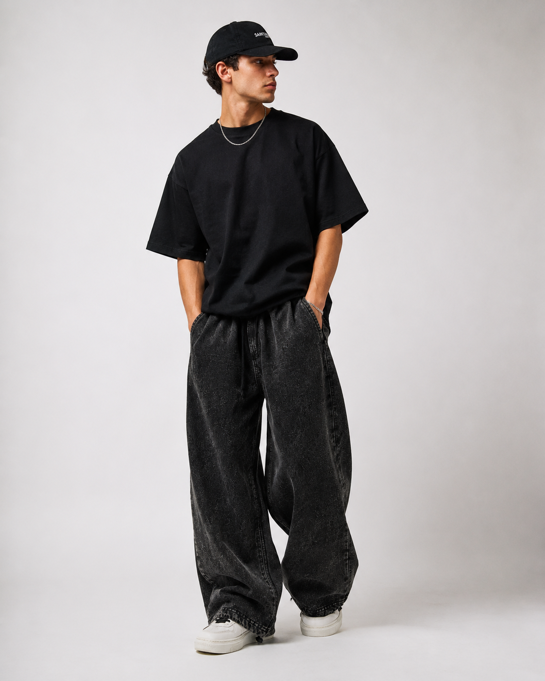 BAGGY  AMPLIO BLACK WASH PREMIUM 300 GRS